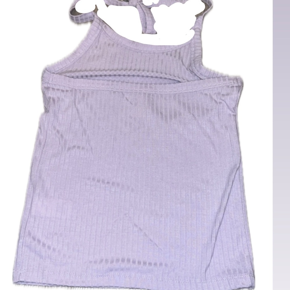 Lavender high neck tank top - Picture 2 of 2